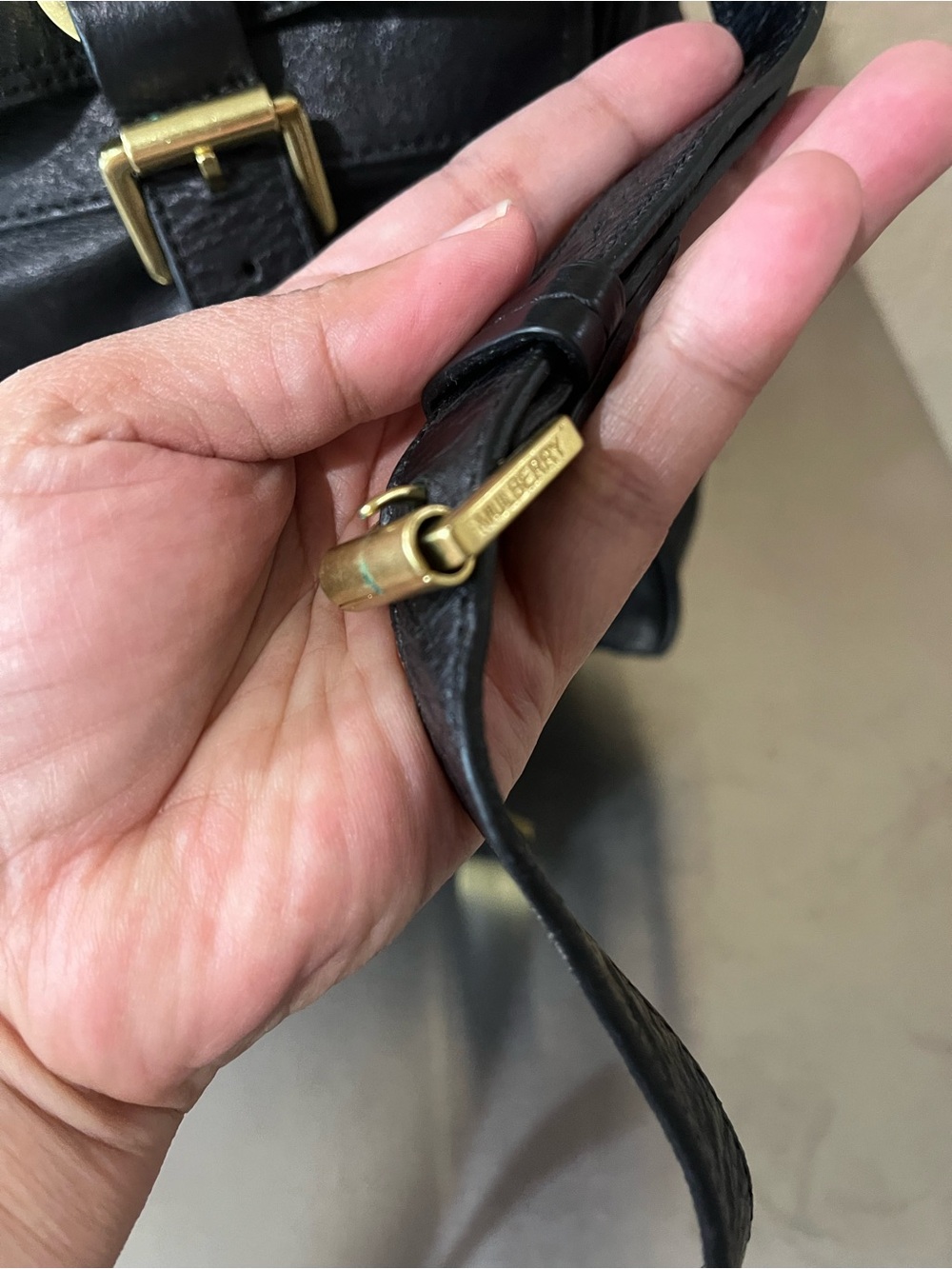 MULBERRY BLACK LEATHER ALEXA - Picture 7 of 16